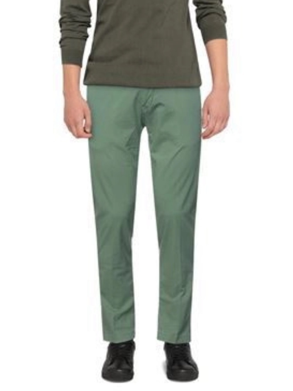 NWT Sei Tres Sei Slim Stretch Cotton Chino Pants Green Mens Sz 32
